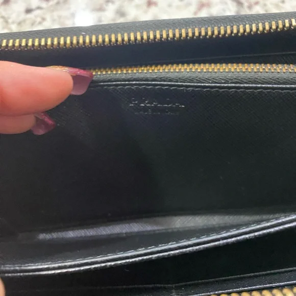 PRADA Long Wallet Metal Hardware Coin Purse Stained Nylon Camouflage - Picture 10 of 17